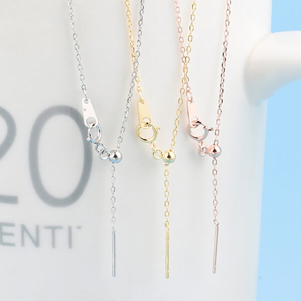 Stainless Steel DIY Titanium Steel Simple Necklace Adjustable