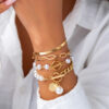 Sweet Cool Multi-portrait Pearl Bracelet Set