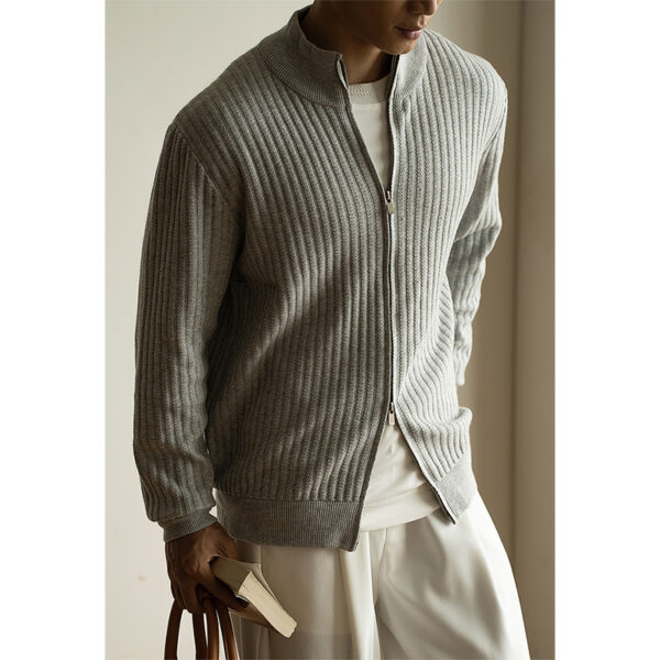 2c9098f9-2a23-4964-9525-e186681ed994.jpg Zipper Cardigan Men's Casual Sweater Coat