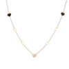 Agate Fritillary Hollow Heart Clavicle Chain Inlaid Zircon All-match Exquisite