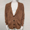 Men's Solid Color Loose Lapels Long Sleeve Knitted Coat