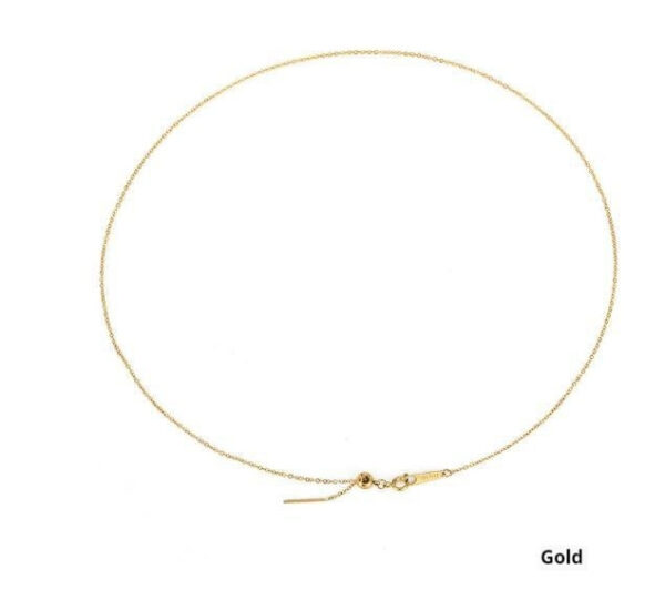 Stainless Steel DIY Titanium Steel Simple Necklace Adjustable