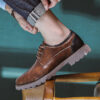 British Style Retro Casual Leather Shoes Men's Casual