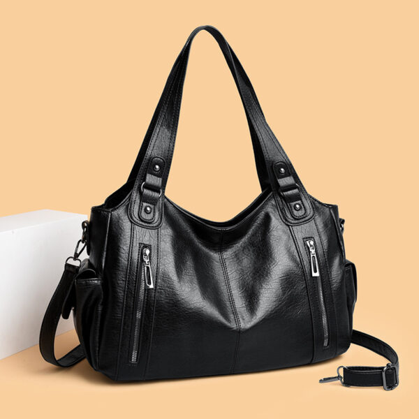 6c955159-e55e-448b-bf48-6a7dceef8011.jpg Retro Solid Color Simple Textured One-shoulder Bag Large Capacity Women
