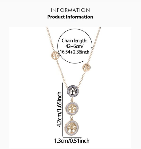 Round Three-layer Pendant Colorful Oil-dripping Simple Necklace