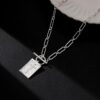 8fb17527-c6eb-40fa-b955-1cc59de42561.jpg Clip Necklace Stainless Steel Cross Square Pendant Necklace