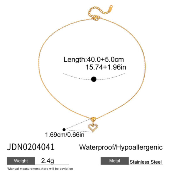 O1CN01EKf0ts1VWn0FGSL0q_2212948222661-0-cib.jpg Bow Pendant Necklace Stainless Steel Personality Simple