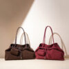 Cattle Leather Bag Autumn And Winter One-shoulder Women's Shopping Christmas Genuine Leather