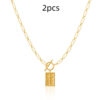 a5a2e346-e372-4d20-b07e-0595ce15f278.jpg Clip Necklace Stainless Steel Cross Square Pendant Necklace