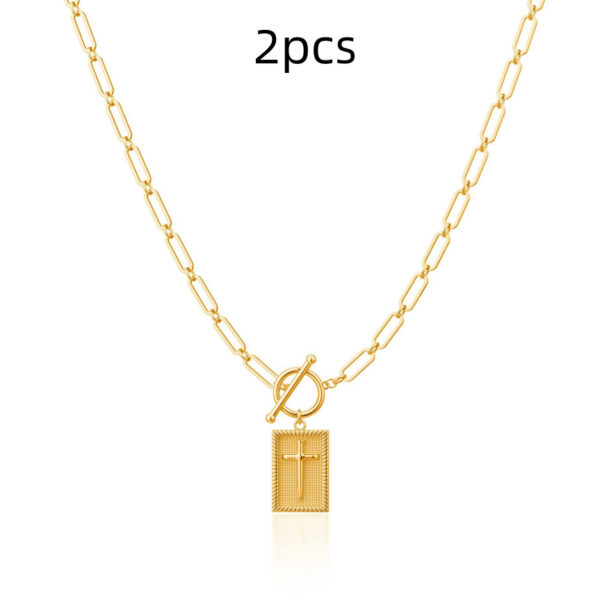 a5a2e346-e372-4d20-b07e-0595ce15f278.jpg Clip Necklace Stainless Steel Cross Square Pendant Necklace