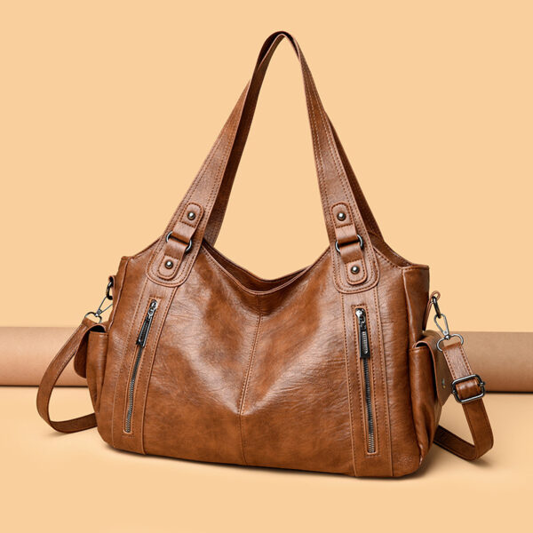 c086cb38-13e5-4cd9-895c-d69049c4acfd.jpg Retro Solid Color Simple Textured One-shoulder Bag Large Capacity Women