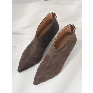 fa34e7cd-c93c-417b-8052-268a9f102e75.jpg Short Boots French Pointed Toe Shaped Mid Heel Autumn And Winter Women