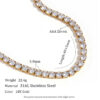 Stainless Steel Fashion Simple Bracelet Necklace Ornament