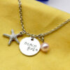 Fashion Letter Beach Girl Starfish Pendant Necklace