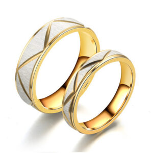 5210096299_359903398.400x400.jpg Titanium steel couple ring 24K gold stainless steel ring