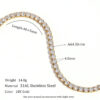 Stainless Steel Fashion Simple Bracelet Necklace Ornament