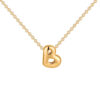 Fashion 26 Bubble Letter Necklace Gold Necklace