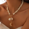 Bohemian Starfish Beaded Y2g Mermaid Shell Casual Necklace