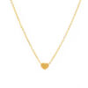 Almond Heart 26 Letter Pendant Necklace