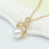 Ebay foreign trade explosion necklace, pearl necklace, earring set, Japanese and Korean popular evening necklace, bride photography accessories